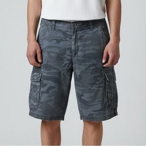 Burnside Gray Cargo Shorts Urban Style